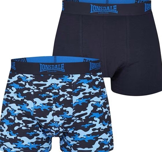 2 x Lonsdale Mens Trunks Size S M L XL 2XL 3XL 4XL Cotton Underwear