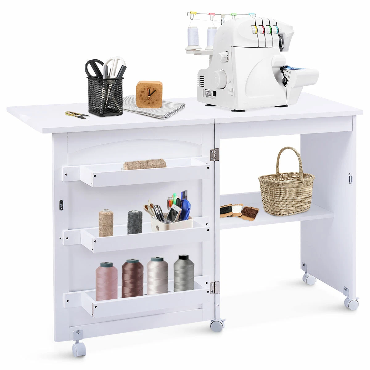 Rolling craft desk deals
