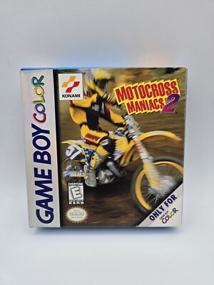 Motocross Maniacs 2 Nintendo Game Boy Color 1999 Authentic Box Only Great Cond