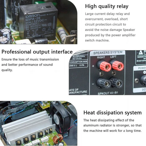 2000W Bluetooth Verstärker Vollverstärker HiFi Stereo Amplifier Digital FM Neu - Bild 12 von 12