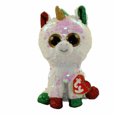 New Ty Flippables STARDUST Sequin Unicorn 6'' Glitter Eyes New MWMT's