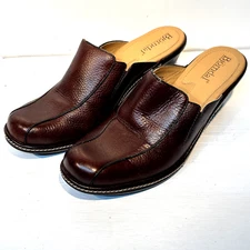 Bjorndal Womens Leather Shoes Clogs Brown Pluto 9M EUC