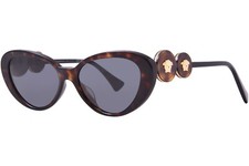 Versace VE4433U 108/87 Sunglasses Women's Havana/Dark Grey Lenses Cat Eye 54mm