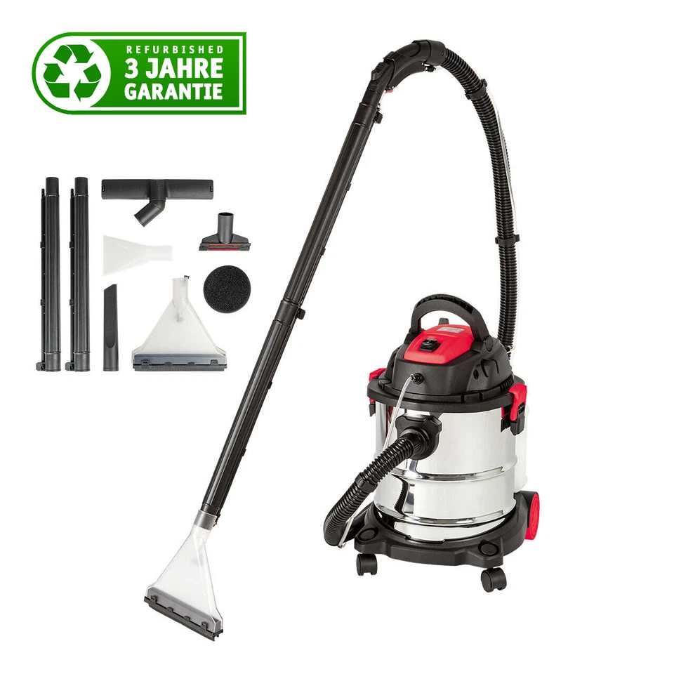 WALTER Refurbished Waschsauger 1600W, Sprühsauger, Trockensaugen, Nasssaugen,20L