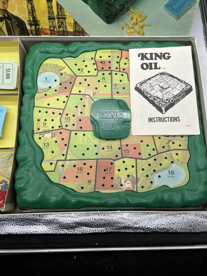 Vintage 1974 Milton Bradley MB King Oil Board Game Complete Rare eBay