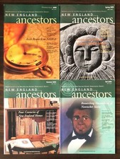 2000 New England Ancestors Magazine, Lot of 5
