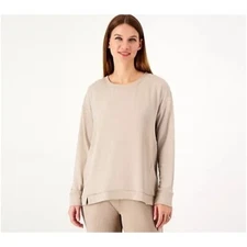 Koolaburra by UGG Marshmallow Jersey Long Sleeve Top Portobello Womens Large