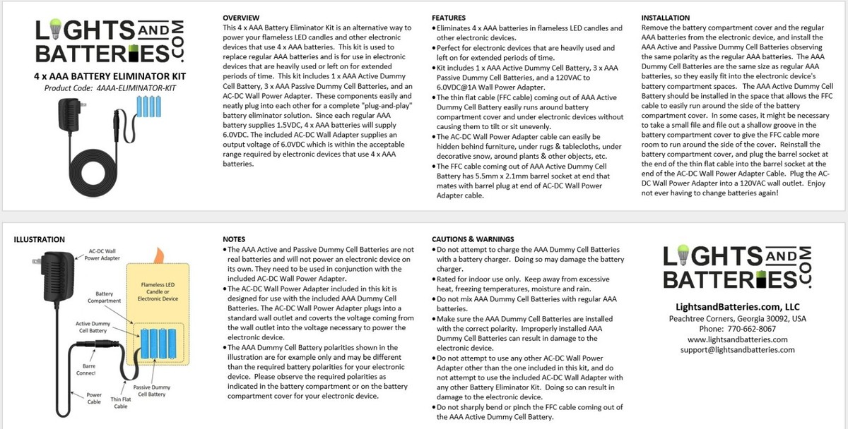 Adaptateur De Batterie 4xaa-4xaaa