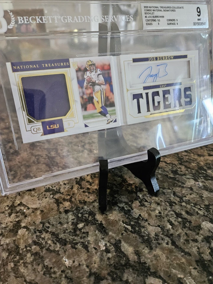 2020 National Treasures Joe Burrow RPA Booklet Grade 9 /99 - Image 3 of 4