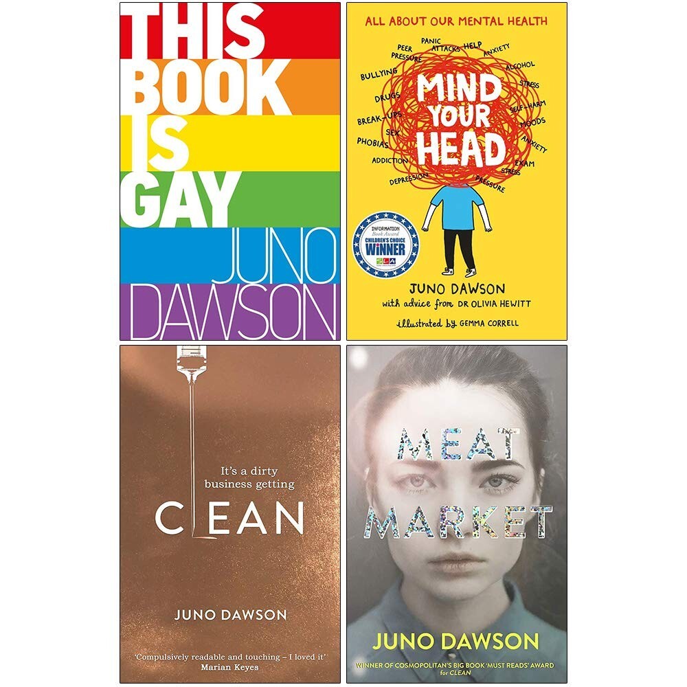 Juno Dawson Collection 4 Books Set (Book is Gay, Mind Your Head, Meat Market)
