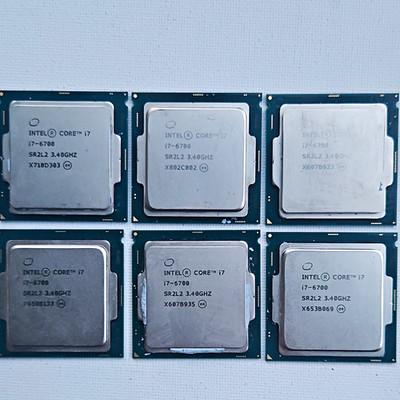 lot of 6 Intel Core i7-6700 3.40GHz Quad-Core LGA1151 CPU Processor SR2L2 Lot