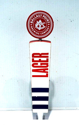 BALLAST POINT BREWING COMPANY 11.5'' TALL LAGER BEER TAP HANDLE