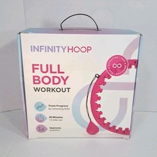 Infinity Hoop Weighted Fitness Hoop 28 Links Blue Adjustable Waist Exercise