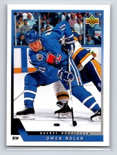 1993-94 Upper Deck - Owen Nolan #175 Quebec Nordiques Hockey Card