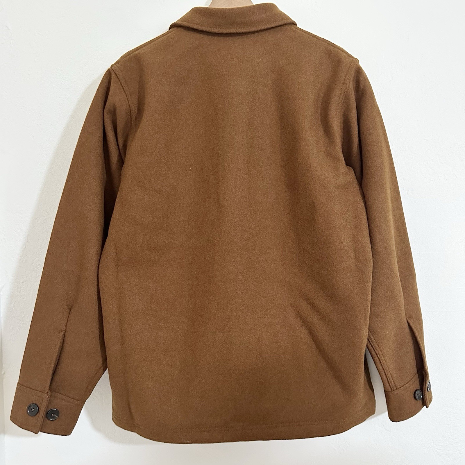Filson Mackinaw Wool Jac-Shirt Mens M Chessie Tan Special Edition Heavyweight image 2