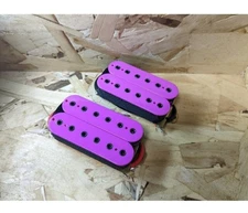 Humbucker pickup PU×2 SET Hexa pole piece Purple