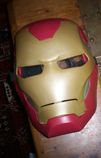 Avengers Marvel Iron Man Flip FX Mask w/Flip-Activated Light Effects working