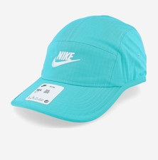 NIKE FLY CAP FUTURA Swoosh Logo Adjustable Strapback Baseball Hat TEAL Cap L/XL