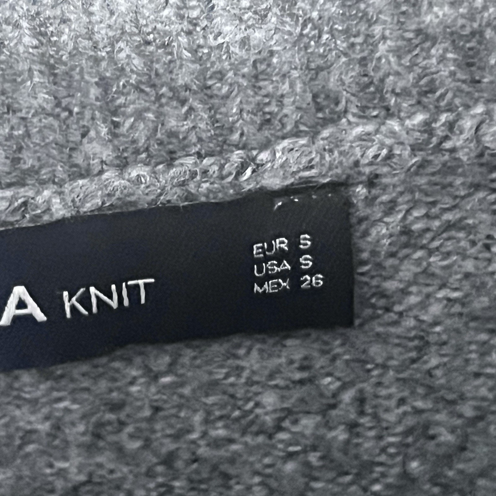 ZARA Oversized Patchwork  Pullover Sweater S  Gra… - image 8