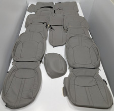 For Honda Pilot Sport Ex-l Touring 2023-2025 Grey Leather Seat Covers W125 For Honda Pilot Sport Ex-l Touring 2023-2025 Grey Leather Seat Covers W125