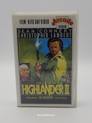 Highlander II 2 Die Rückkehr VHS -Sehr Guter Zustand- Sean Connery