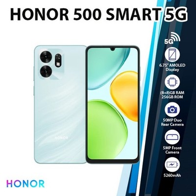 HONOR 500 Smart Android Cell Phone (8GB+256GB/BLUE/Dual SIM/Octa Core/Unlocked)