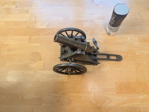 Mortero Vintage 1895 Toy Cannon/Mortar Model,  Antique Brass Cannon