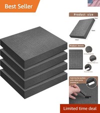 4 Pcs Pick and Pluck Foam- 12 x 12 x 2 Inch Pick Apart Foam Insert- Pluck Pre...