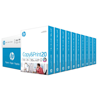 Hp Papers Hp Printer Paper 8.5 X 11 Paper Copy Print 20 Lb 10 Ream Case - 5000