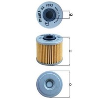 ÖLfilter Mahle OX 1093 FüR Kawasaki Kymco J