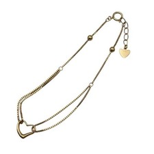 K18 Heart motif Bracelet D4 Used