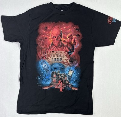 Universal Studios HHN 2023 Stranger Things 4 Vecna Graphic T-Shirt Black M