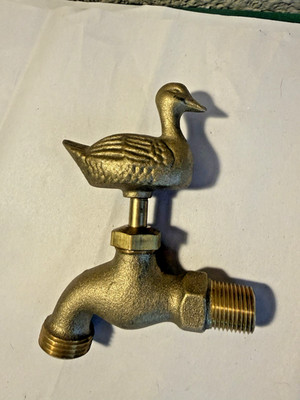 Brass Duck Garden Hose Faucet Spigot Outdoor Yard Bib Decorative Water Tap