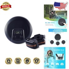 Wireless Dog Fence Barrier System - Adjustable Range Rechargeable Collar