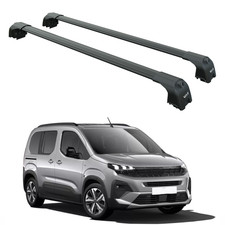 For Peugeot Rifter 2023-2025 Roof Rack System, Aluminum Cross Bar, Flush Rail, B
