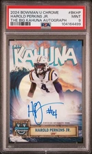 Harold Perkins Big Kahuna On Card Auto PSA 9 LSU Tigers 🐯