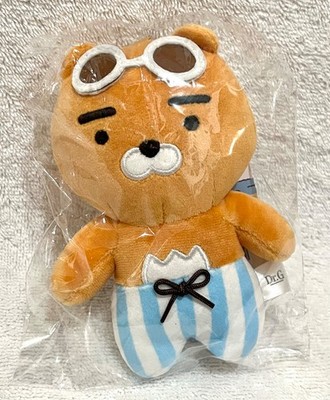 NEW KakaoTalk Kakao Friends X Dr. G Sunscreen Ryan 6'' Keychain Plush Toy Lion