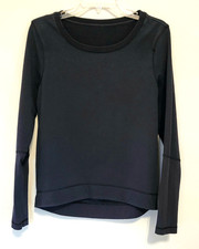 Lululemon Belle Long Sleeve French Terry Sweatshirt Blue Elevated Lounge Wear