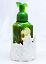 1 Bath Body Works RESIN LEAVES Foaming Hand Soap Holder Decor