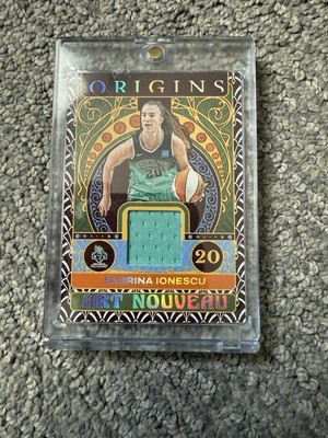 2023 Panini Origins WNBA Sabrina Ionescu Art Nouveau Patch Card Liberty #AN-SIO