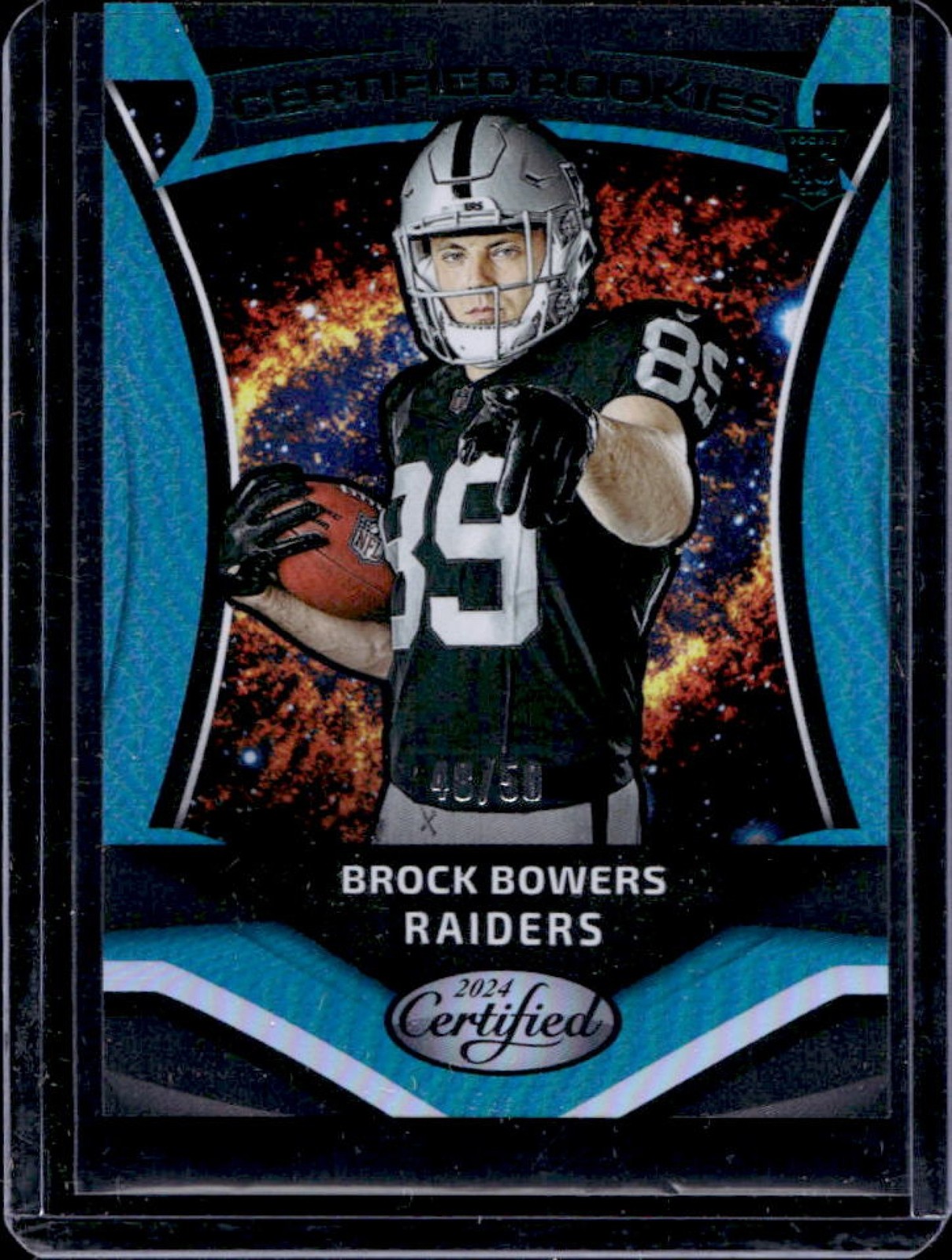 Brock Bowers Panini Certified Rookies #2 Mirror Teal