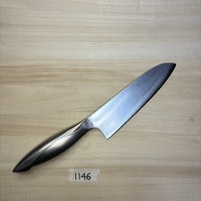 Japanese Kitchen knife, Santoku ,#1146, used, made in Japan 165/305mm, 128g