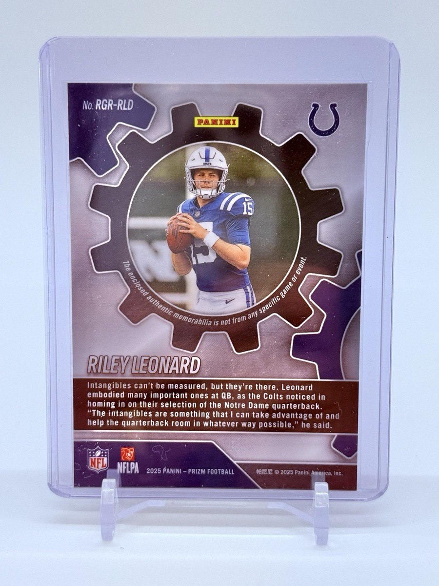 2025 Panini Prizm NFL Riley Leonard #RGR-RLD Rookie Gear RC