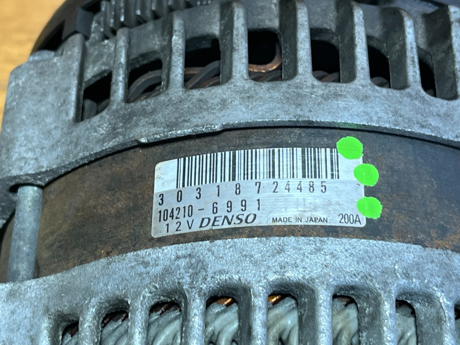 2017-2020 Maserati Levante M161 3.0 Engine Alternator Generator 120K Miles OEM