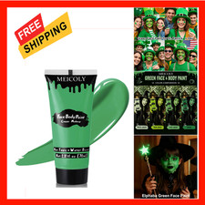 Face Body Paint Green for St Patrick's Day Halloween SFX Witch Makeup Elphaba