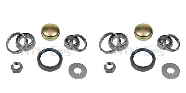 SNR 2X Radnabe Radlagersatz Hinten FüR Nissan Micra II Fiat Ducato Kasten K11-image