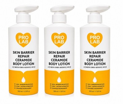 Pro Lab Ceramide Body Lotion Skin Barrier Repair Hydration Moisturizing 3pcs