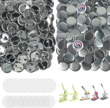 200 Sets 1.25 Button Maker Supplies, 32Mm / 1.26 Inch Button Supplies Buttons