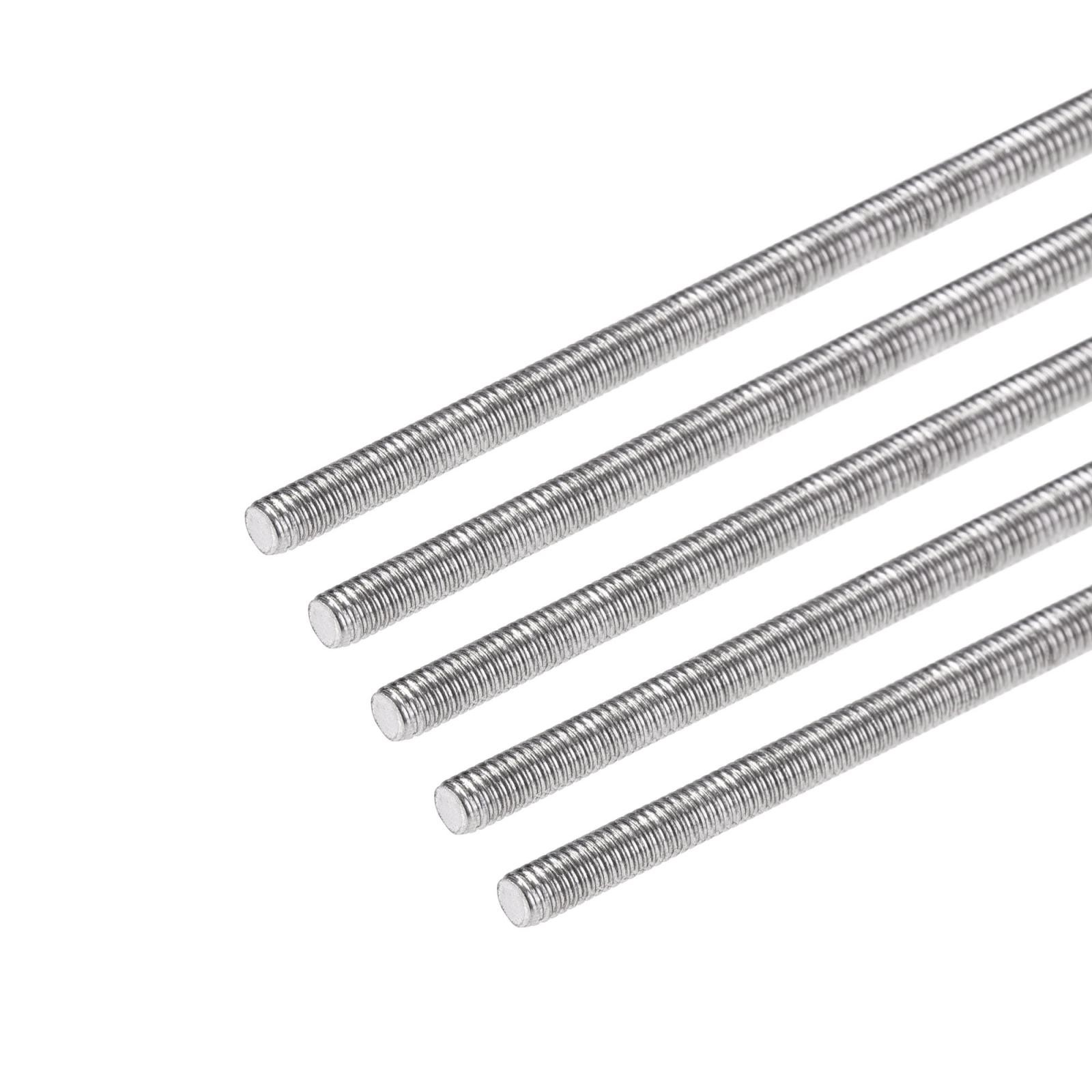 5pcs M3 x 350mm Fully Threaded Rod Stainless Steel Right Hand Threads