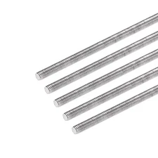 5pcs M3 x 350mm Fully Threaded Rod Stainless Steel Right Hand Threads
